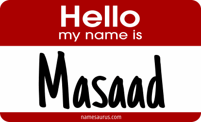 Hello my name is Masaad png download