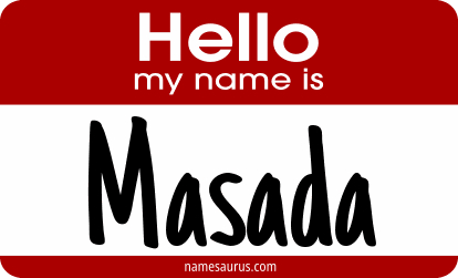 Hello my name is Masada png download
