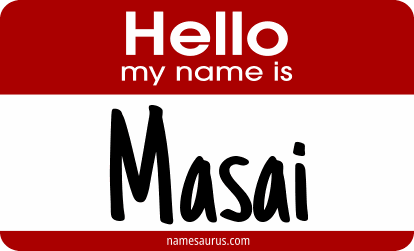 Hello my name is Masai png download