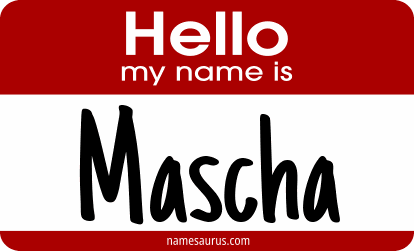 Hello my name is Mascha png download