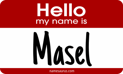 Hello my name is Masel png download