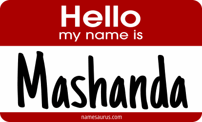 Hello my name is Mashanda png download
