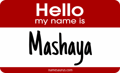 Hello my name is Mashaya png download