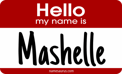 Hello my name is Mashelle png download