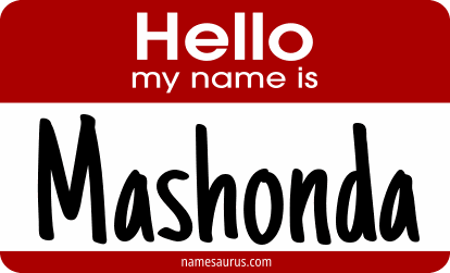 Hello my name is Mashonda png download