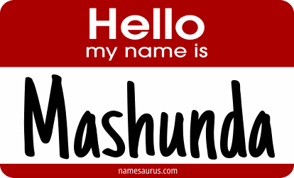Hello my name is Mashunda png download