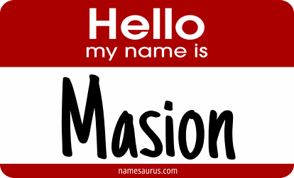 Hello my name is Masion png download