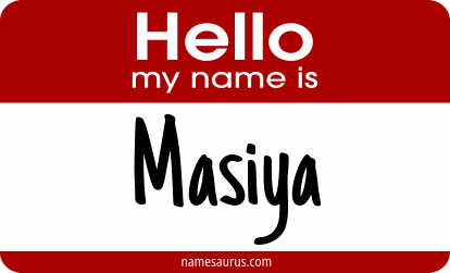 Hello my name is Masiya png download