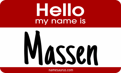 Hello my name is Massen png download