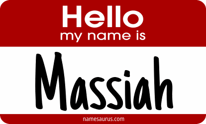 Hello my name is Massiah png download