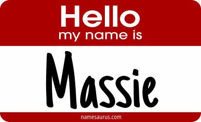 Hello my name is Massie png download