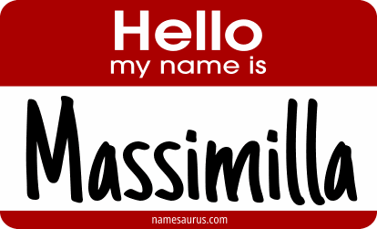 Hello my name is Massimilla png download