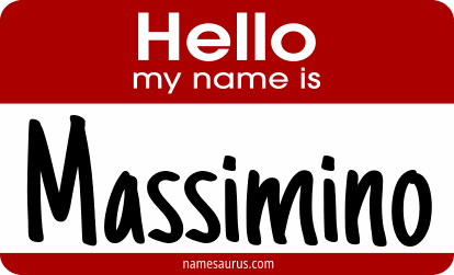 Hello my name is Massimino png download