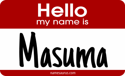 Hello my name is Masuma png download