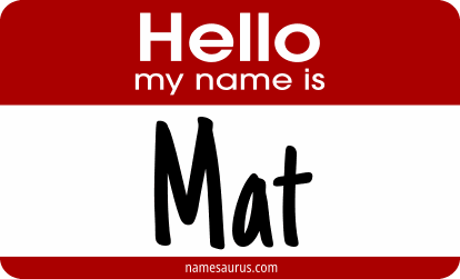 Hello my name is Mat png download