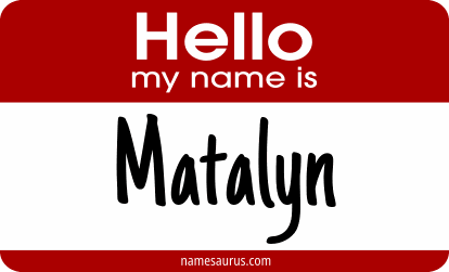Hello my name is Matalyn png download