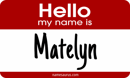 Hello my name is Matelyn png download