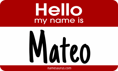 Hello my name is Mateo png download