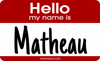Hello my name is Matheau png download