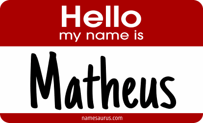Hello my name is Matheus png download