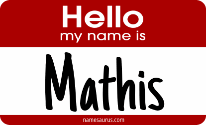 Hello my name is Mathis png download