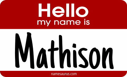Hello my name is Mathison png download