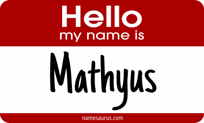 Hello my name is Mathyus png download
