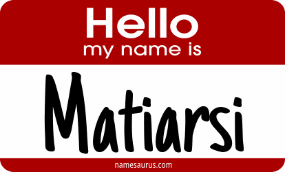 Hello my name is Matiarsi png download