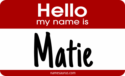 Hello my name is Matie png download