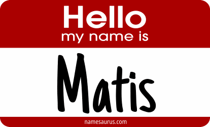 Hello my name is Matis png download