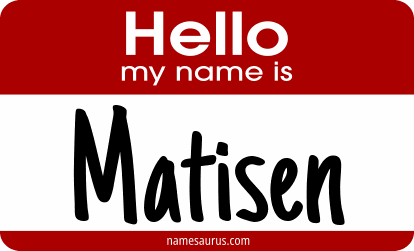 Hello my name is Matisen png download