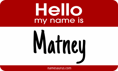 Hello my name is Matney png download