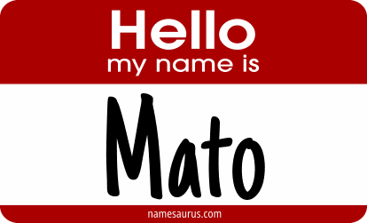 Hello my name is Mato png download