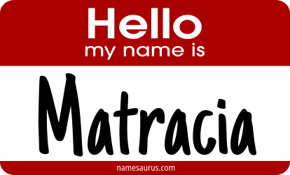 Hello my name is Matracia png download