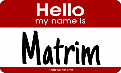Hello my name is Matrim png download