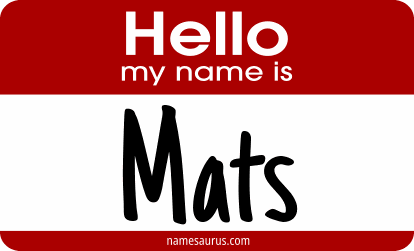 Hello my name is Mats png download