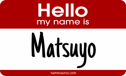 Hello my name is Matsuyo png download