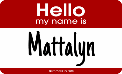 Hello my name is Mattalyn png download