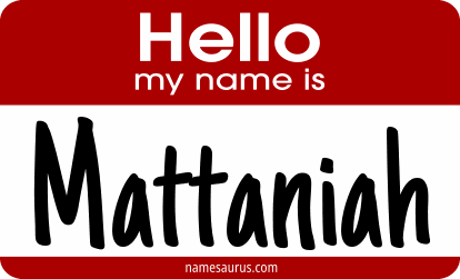 Hello my name is Mattaniah png download