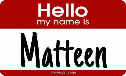 Hello my name is Matteen png download