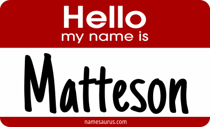 Hello my name is Matteson png download