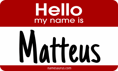 Hello my name is Matteus png download