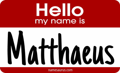Hello my name is Matthaeus png download