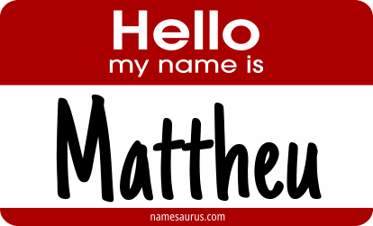 Hello my name is Mattheu png download