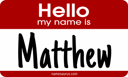 Hello my name is Matthew png download