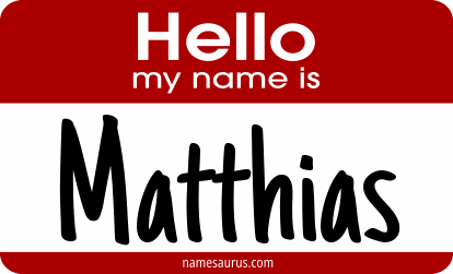 Hello my name is Matthias png download