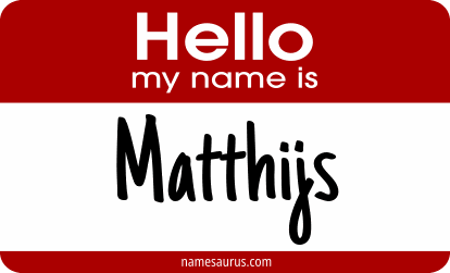 Hello my name is Matthijs png download