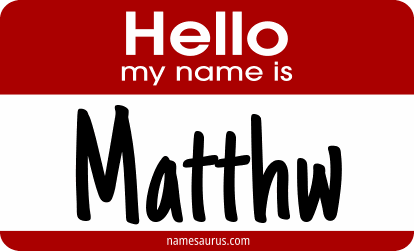Hello my name is Matthw png download