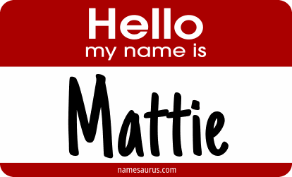 Hello my name is Mattie png download