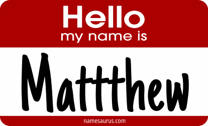 Hello my name is Mattthew png download
